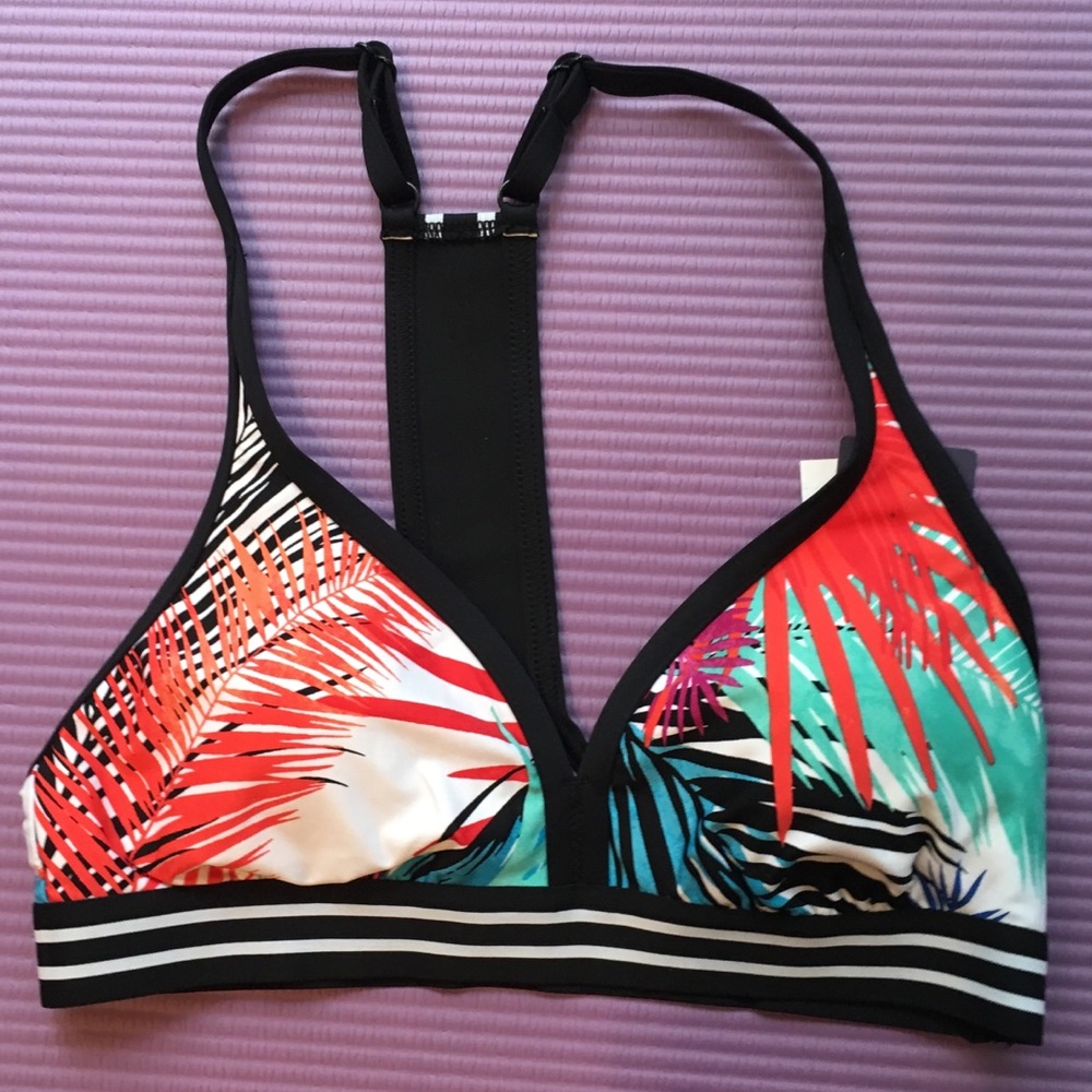 NWT JAG Tropical Print Racerback Bra